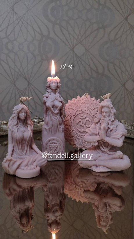 ست ۴ عدد شمع مدیتیشن دستساز