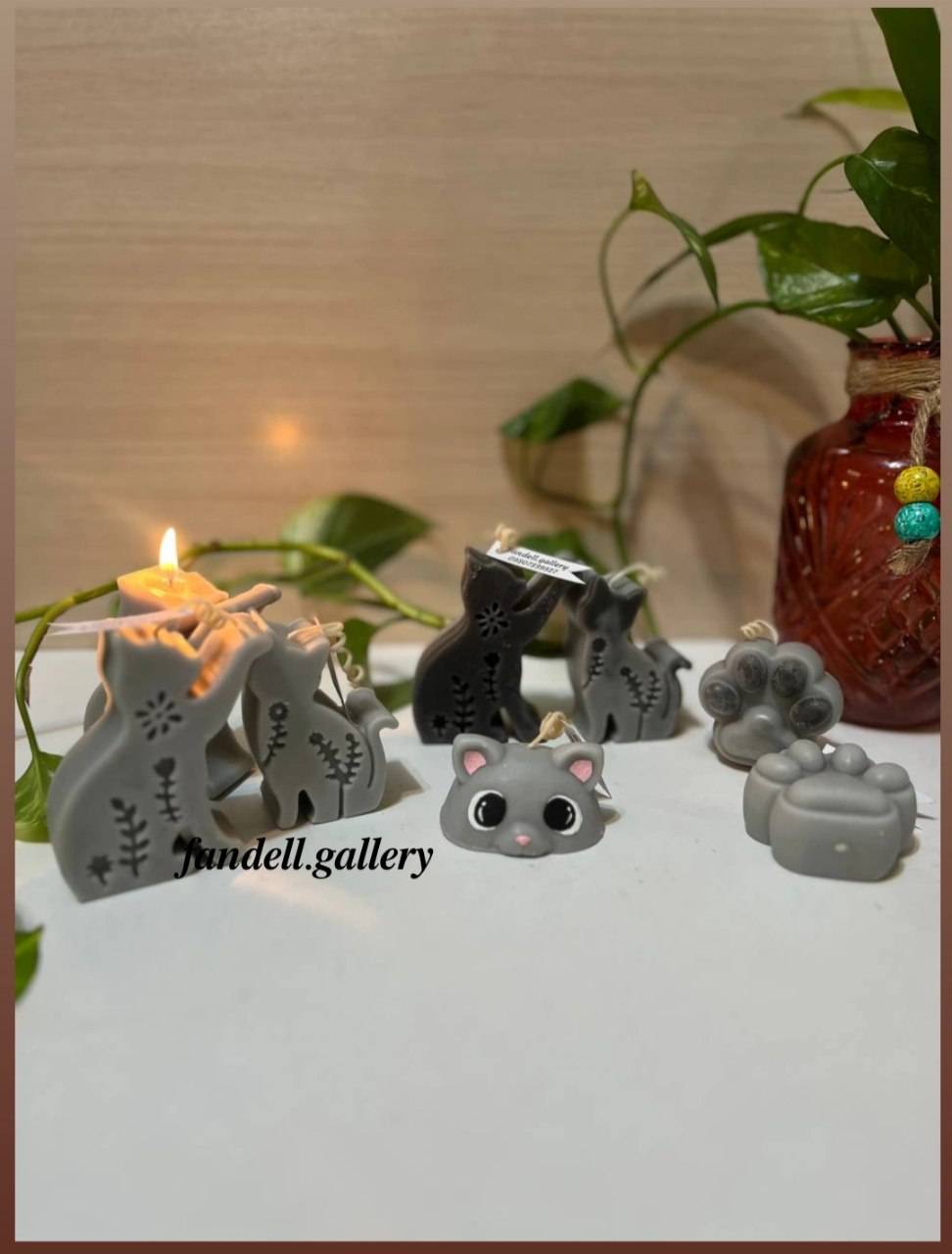 شمع سر و پنجه گربه