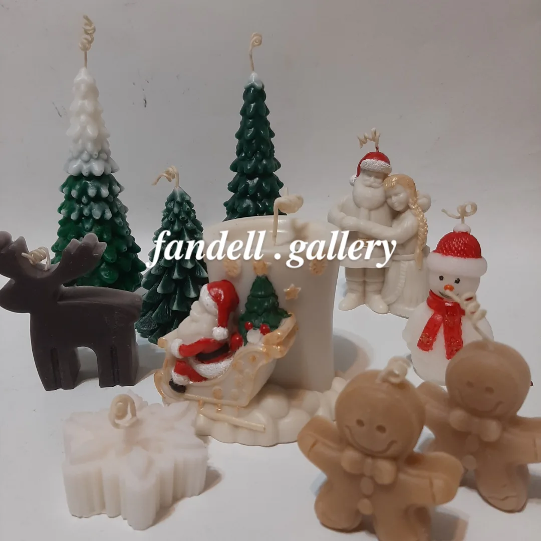 شمع آدم برفی